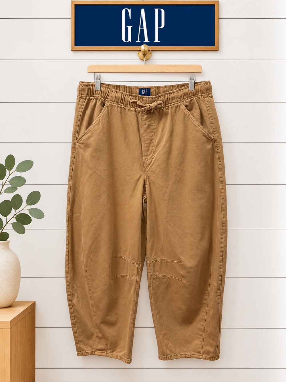GAP – Barrel Pants – Camel/Tan – Size L